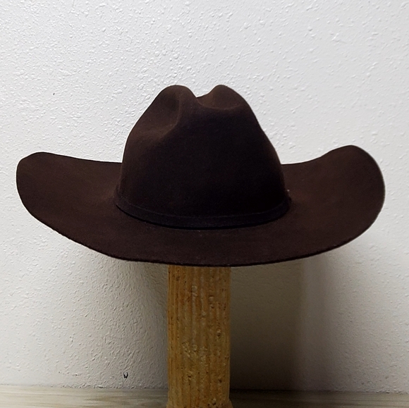 Stetson Other - John B Stetson Company Brown Wide-Brimmed Hat with Rounded Crown Size 59 7⅜
